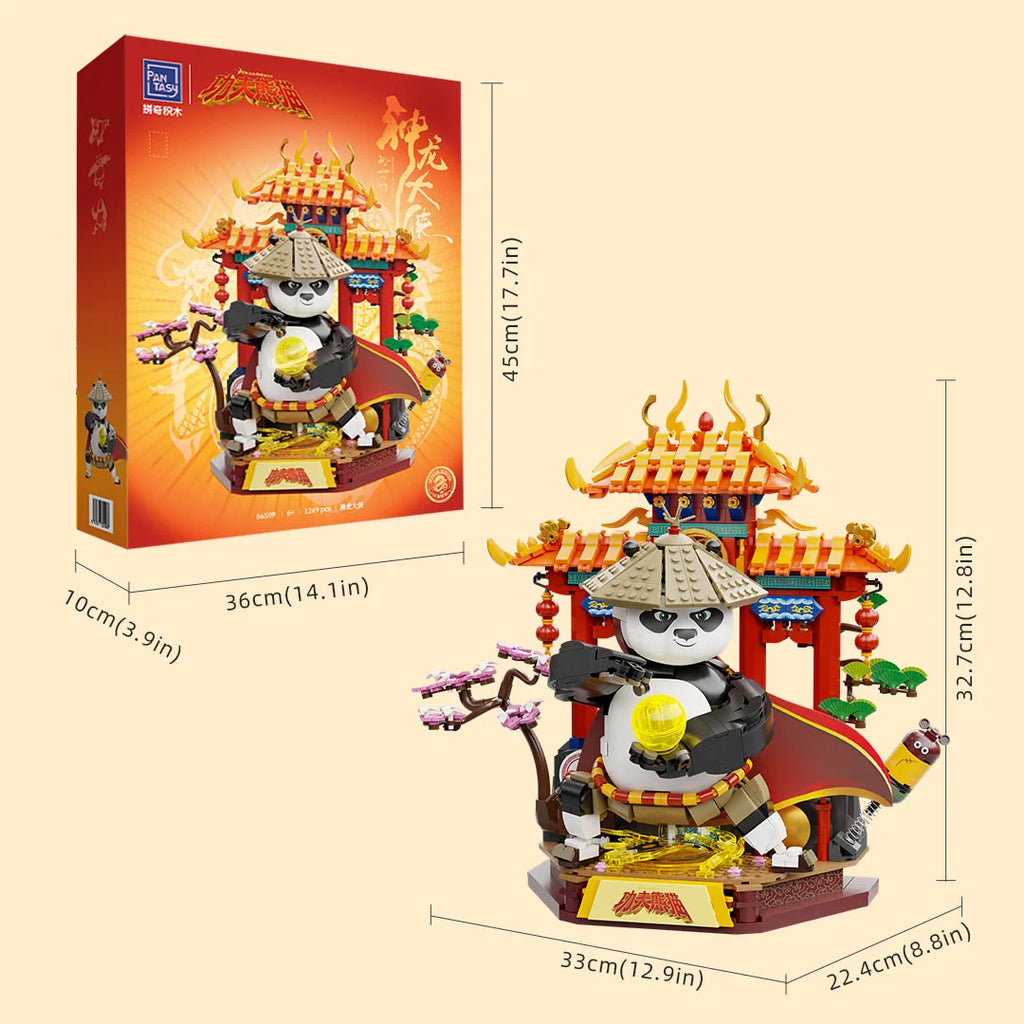 Pantasy - 86509 - Kung Fu Panda - Dragon Warrior - 1269 Pieces