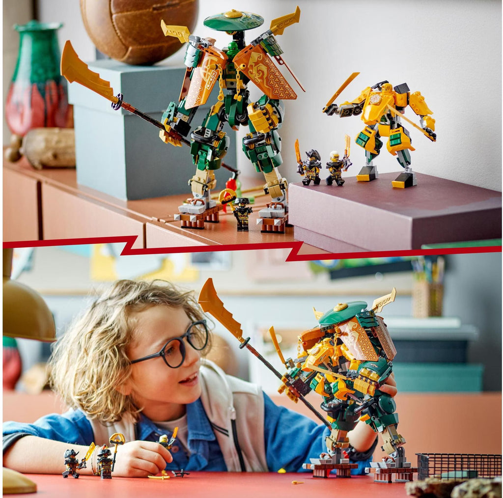 Compatible - NINJAGO - 71794 - Lloyd and Arin's Ninja Team Mechs - 764 Pieces