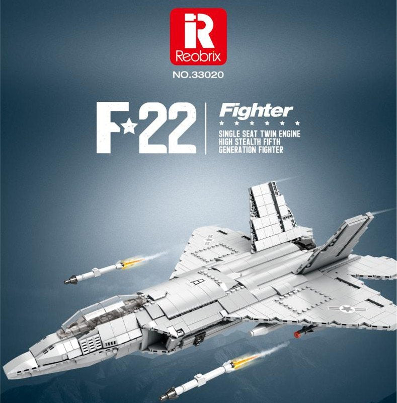 Reobrix - 33022 - F-22 Raptor - 1600 Pieces