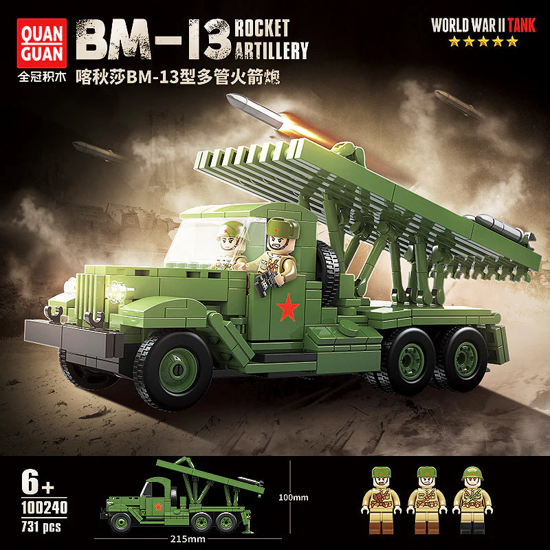 Quan Guan - 100240 - Katyusha Rocket Launcher - 731 Pieces