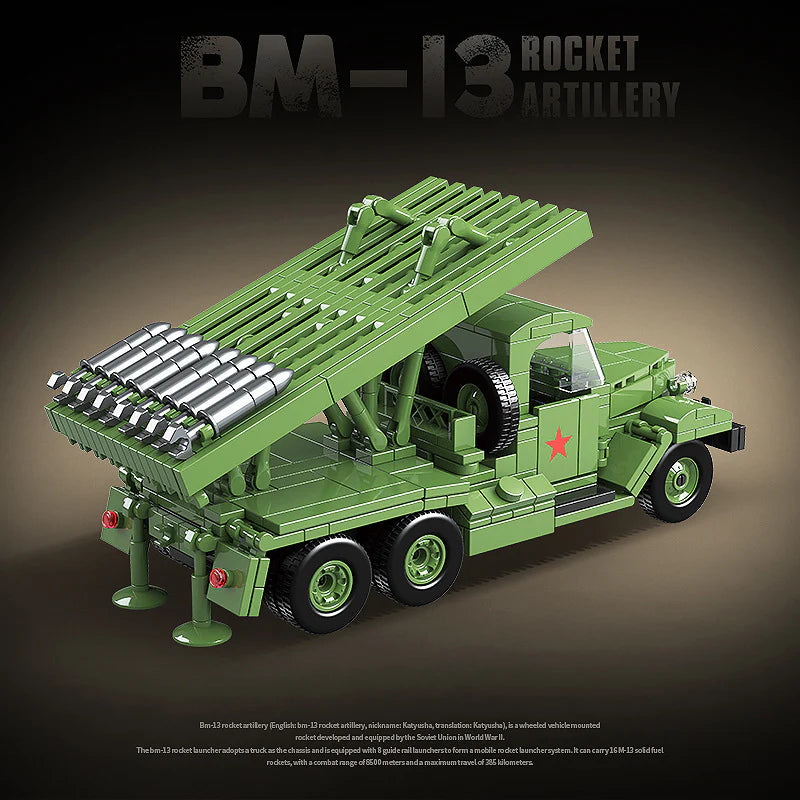 Quan Guan - 100240 - Katyusha Rocket Launcher - 731 Pieces