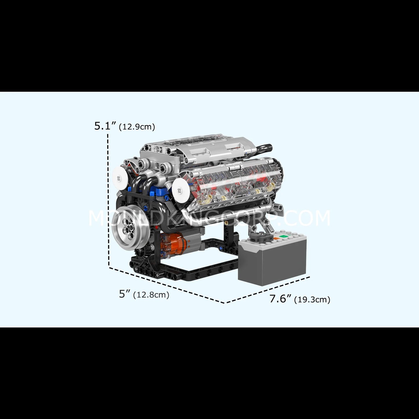 Mould King - 10088 - V8 Engine - Dynamic Version - 588 Pieces