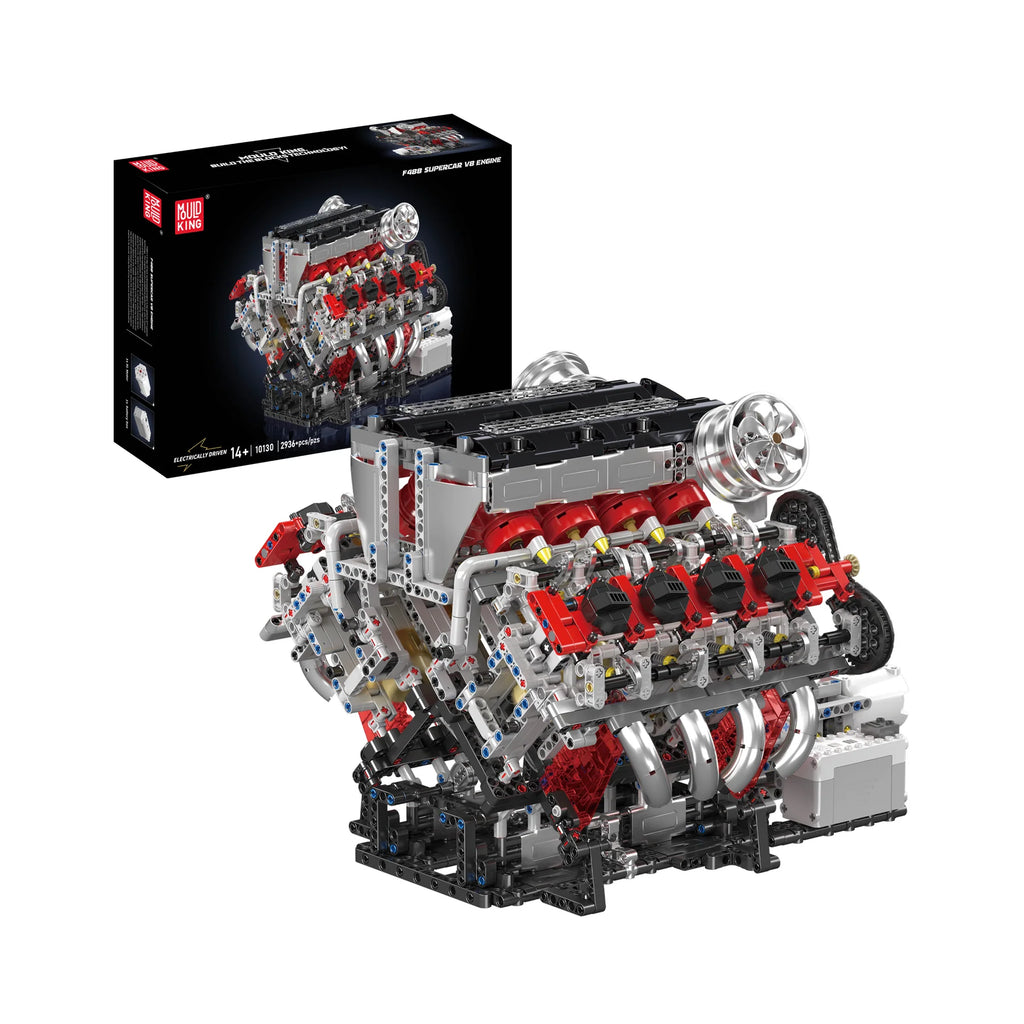 Mould King - 10130 - The Ferrari 488 Engine - 2718 Pieces