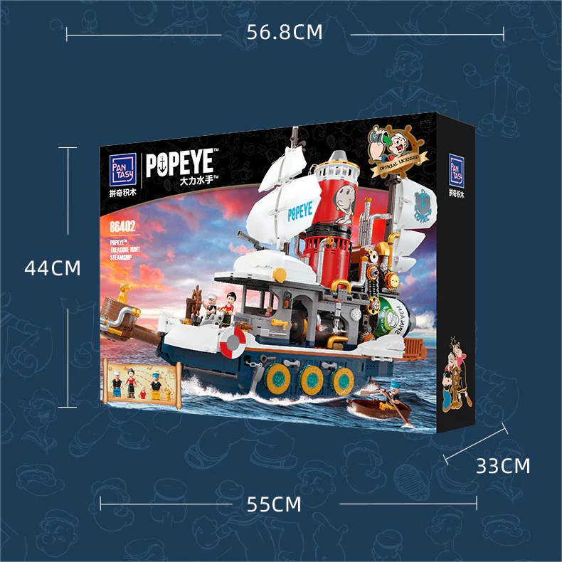 Pantasy - 86402 - Popeye's Steamship - 2501 Pieces