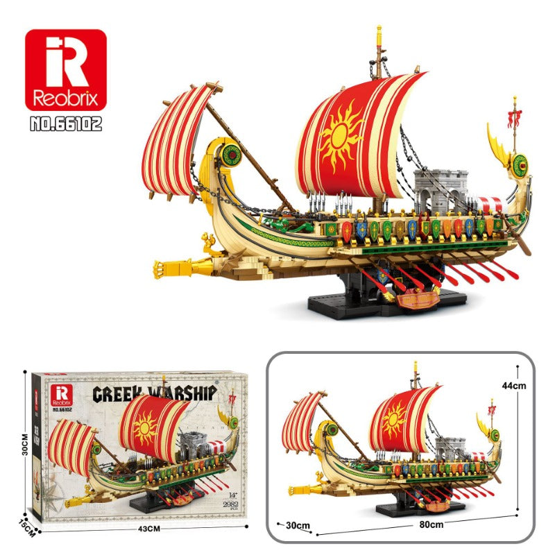 Reobrix - 66102 - Greek Warship - 2896 Pieces