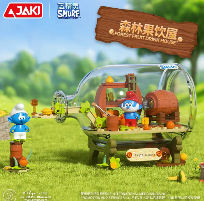 Jaki - HK322 - The Smurfs Forest Fruit Drink House - 174 Pieces