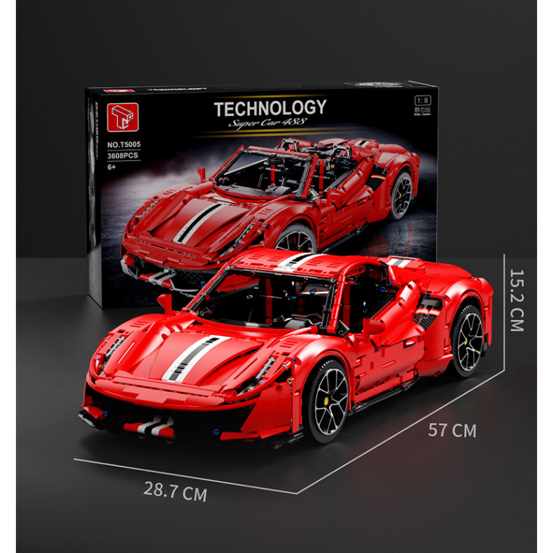 TGL - T5005 - Ferrari 488 - 3608 Pieces