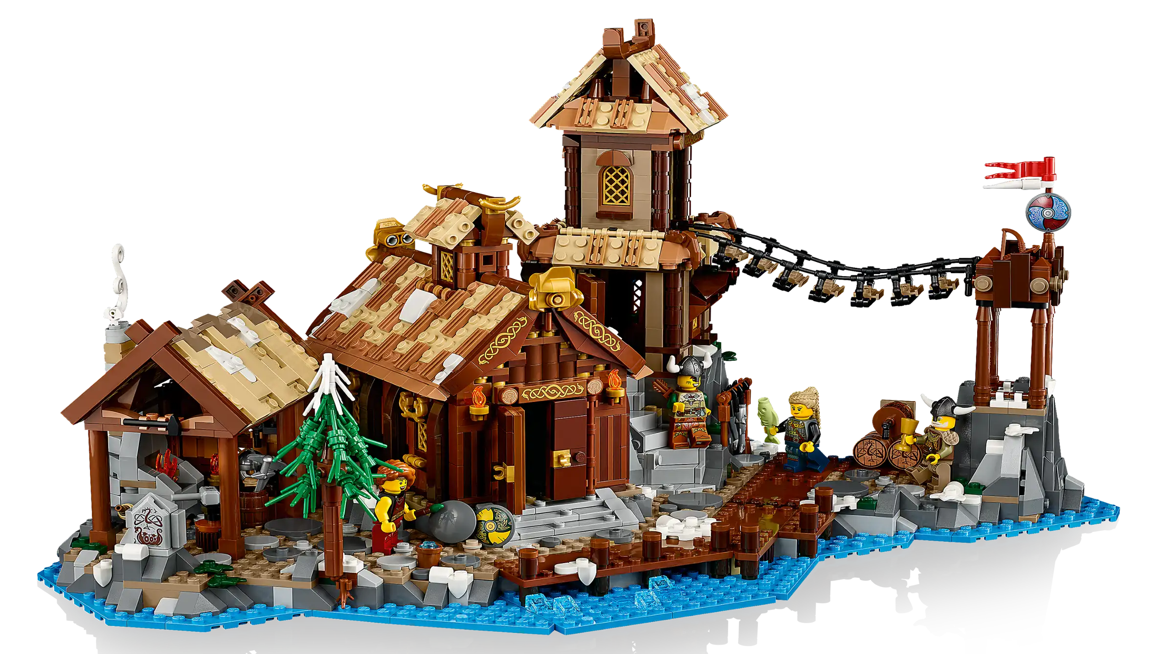 Compatible - IDEAS - 21343 - Viking Village - 2103 Pieces