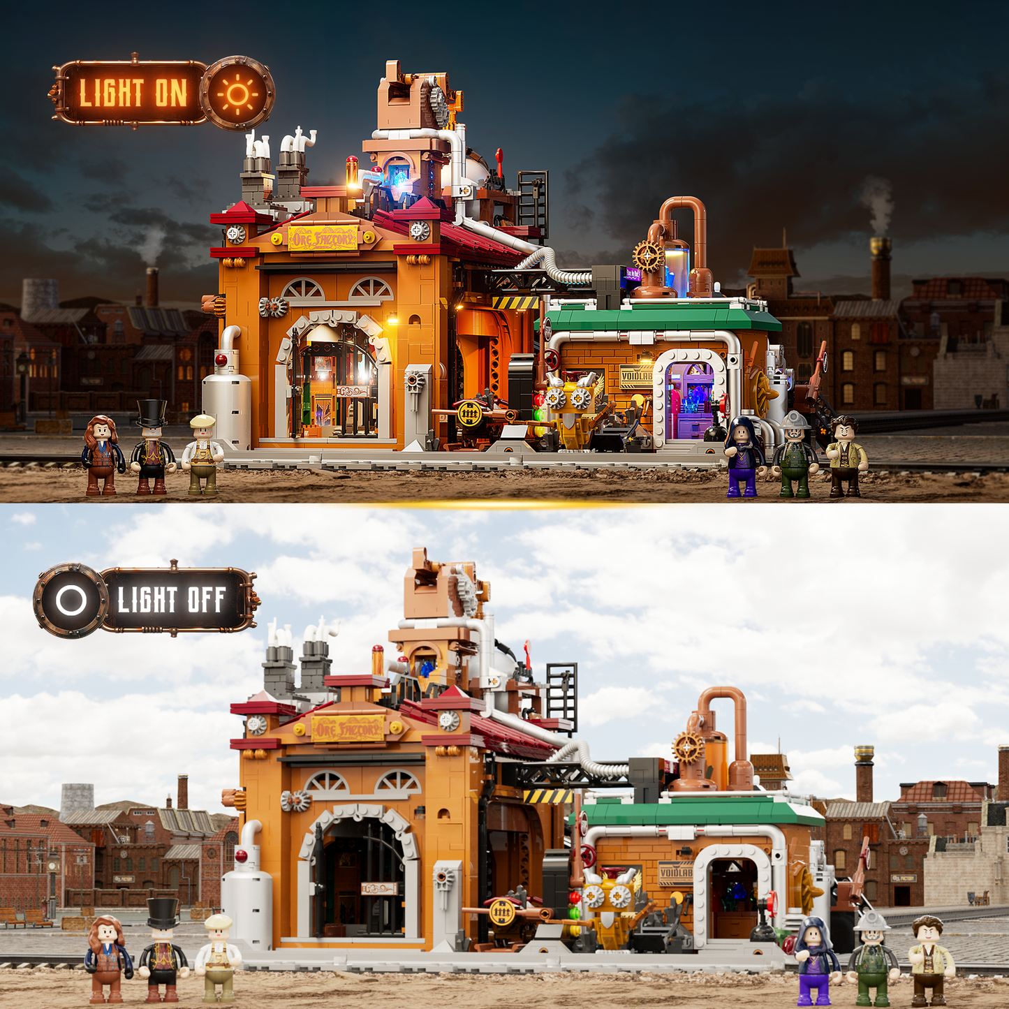 Funwhole/Lumibricks - F9101 - Iron Ore Factory - 3138 Pieces