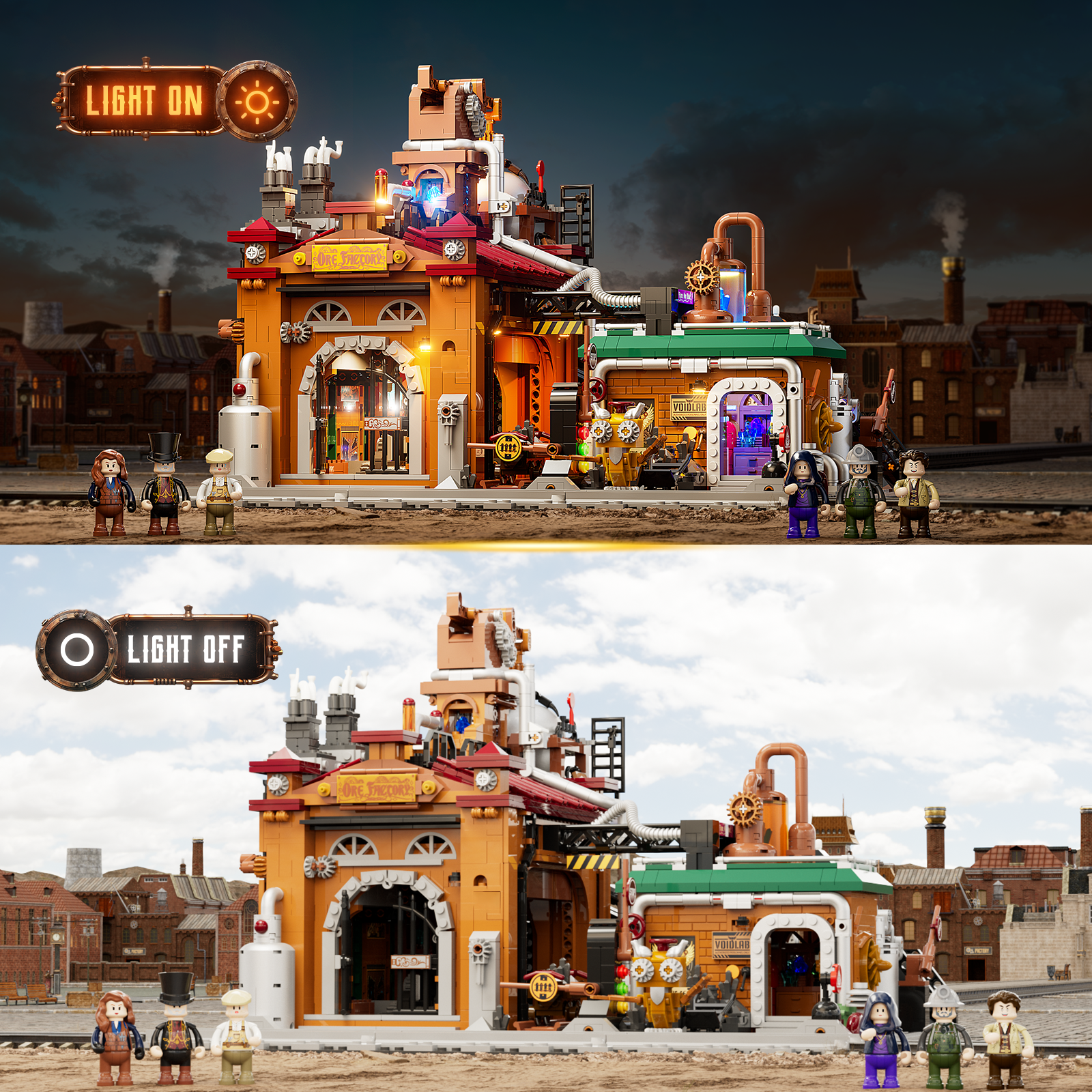 Funwhole/Lumibricks - F9101 - Iron Ore Factory - 3138 Pieces