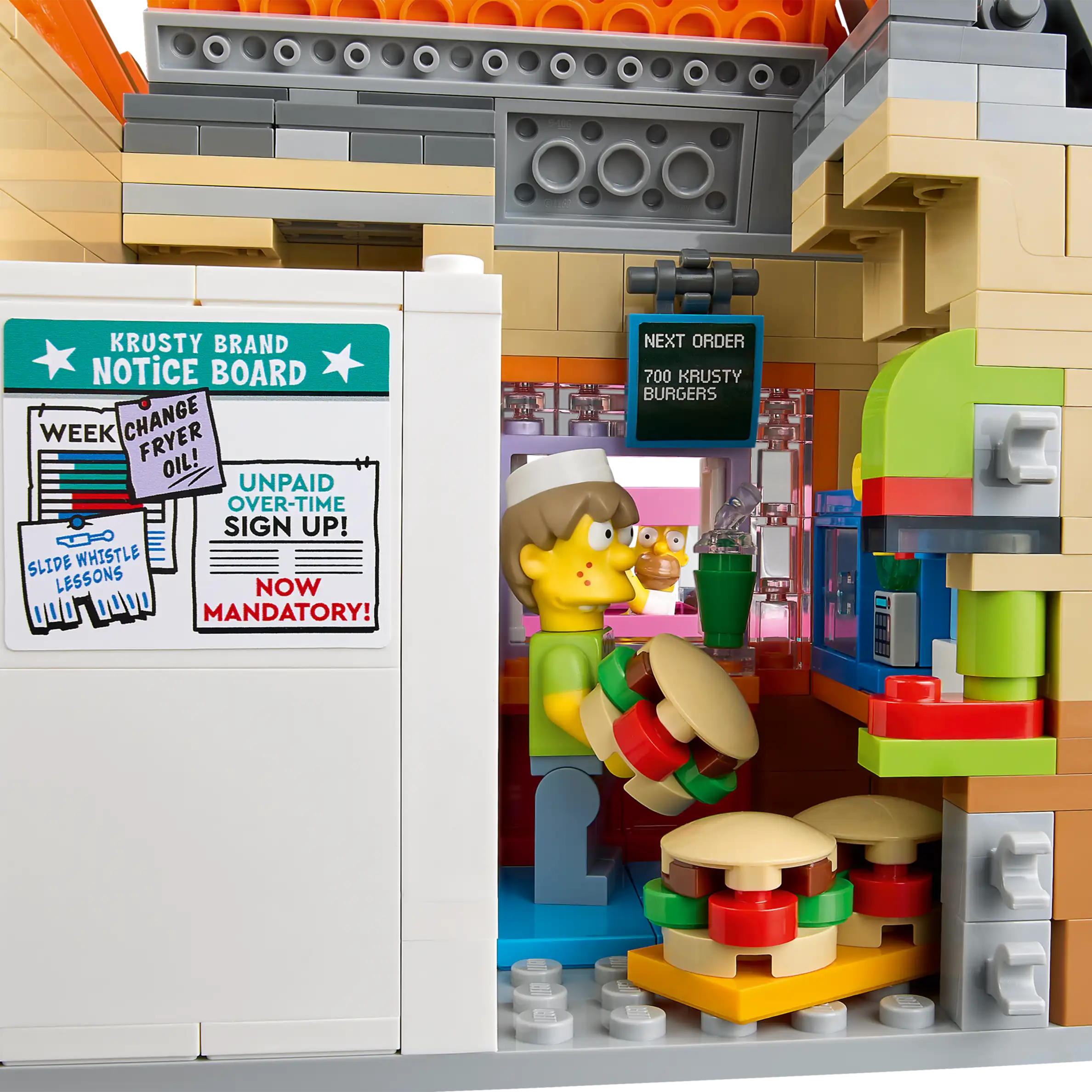 Compatible - Icons - 10352 - The Simpsons - Krusty Burger Restaurant - 1635 Pieces