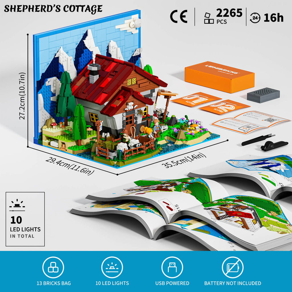 Funwhole/Lumibricks - F9094 - Shepherd's Cottage - 2265 Pieces