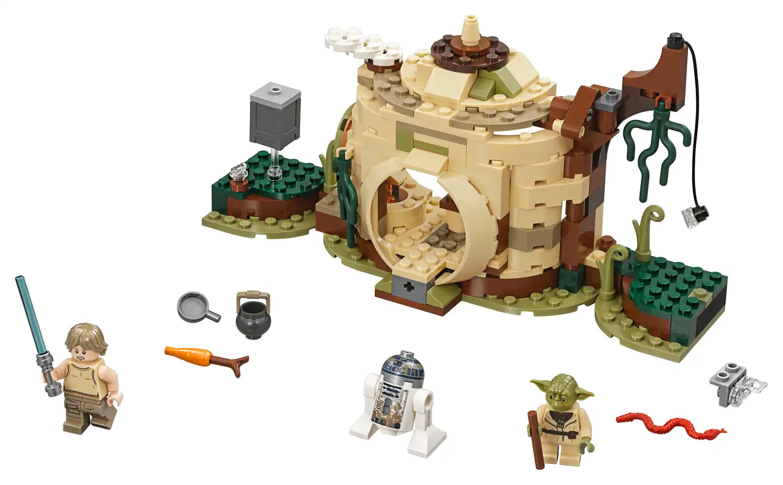 Compatible - Star Wars - 75208 - Yoda's Hut - 229 Pieces