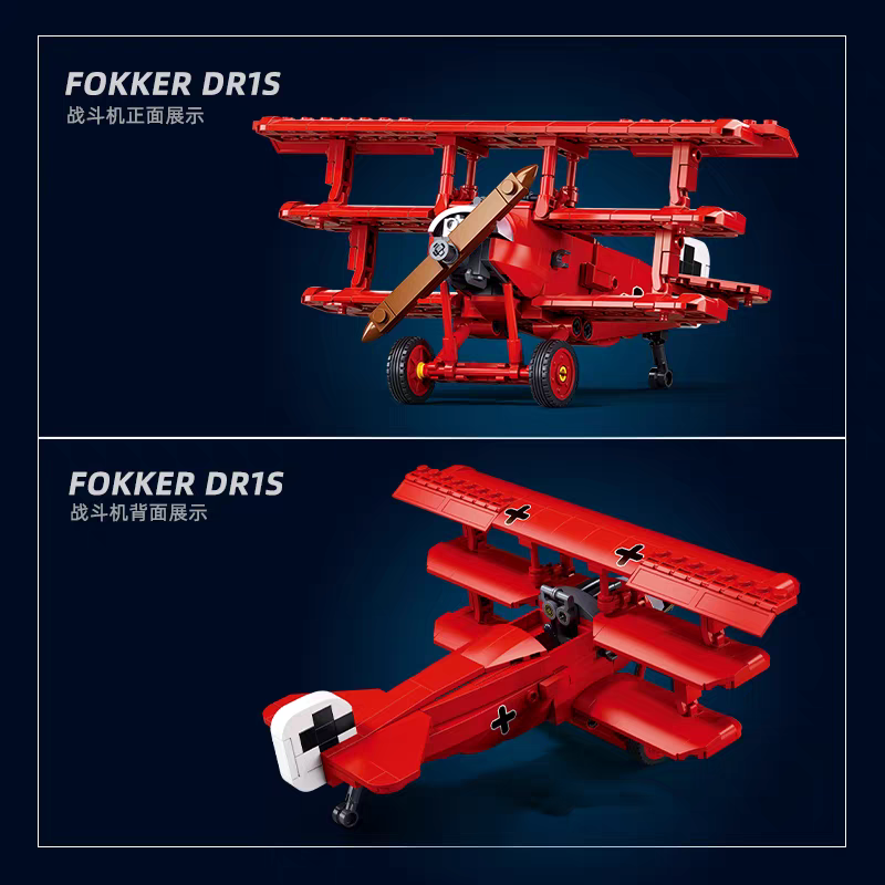 Sluban - M38-B1292 - Fokker DR15 - 263 pieces