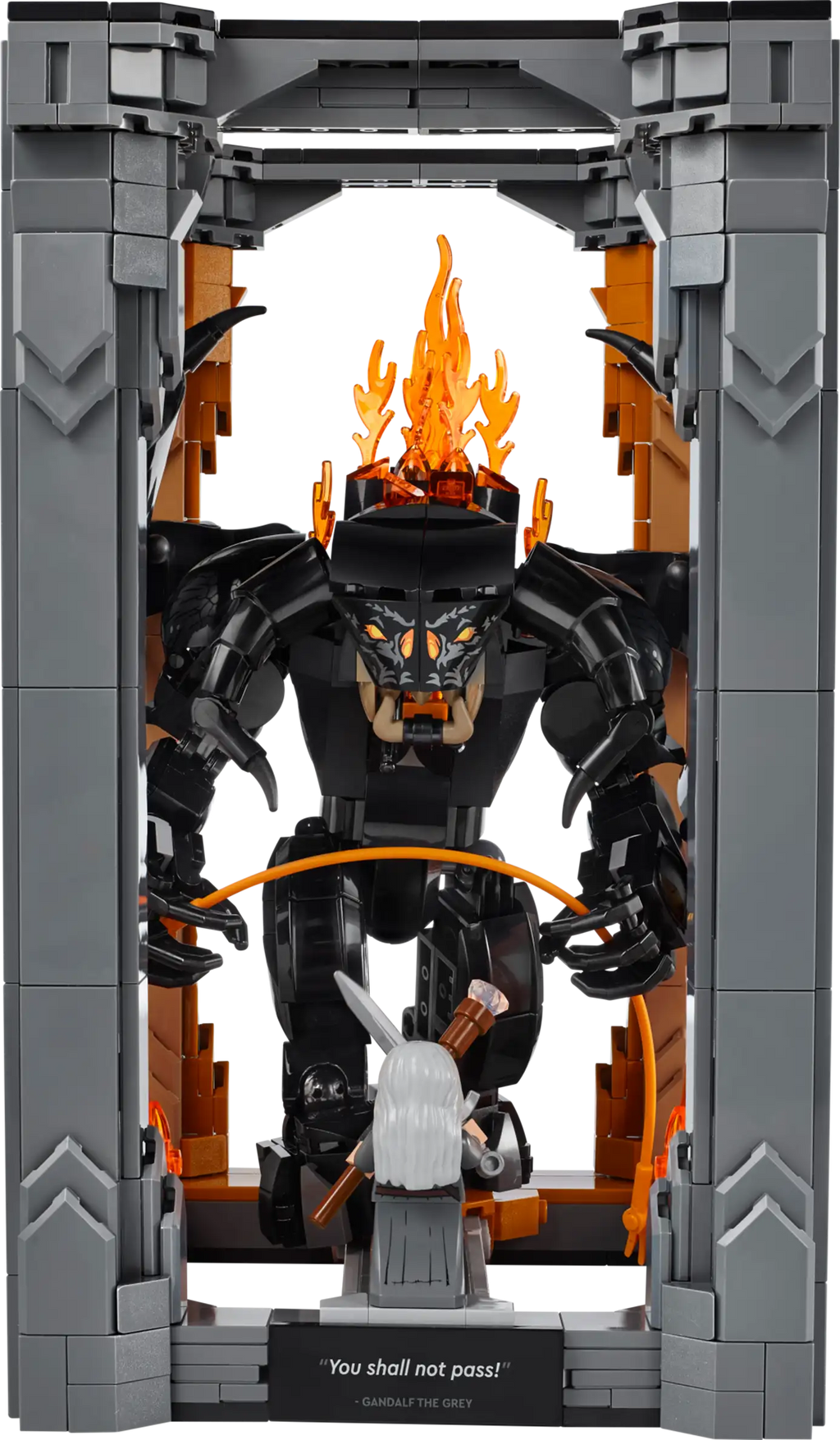 Compatible - Icons - 10367 - The Lord of The Rings - Balrog Book Nook - 1201 Pieces