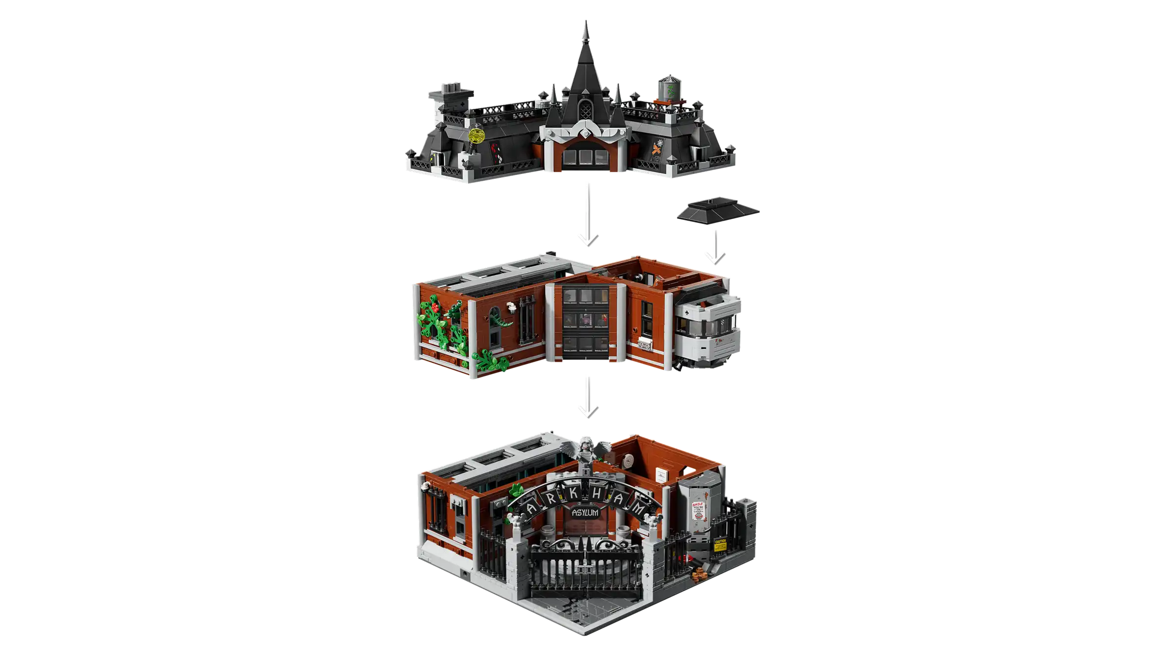 Compatible - Batman - 76300 - Arkham Asylum - 2953 Pieces