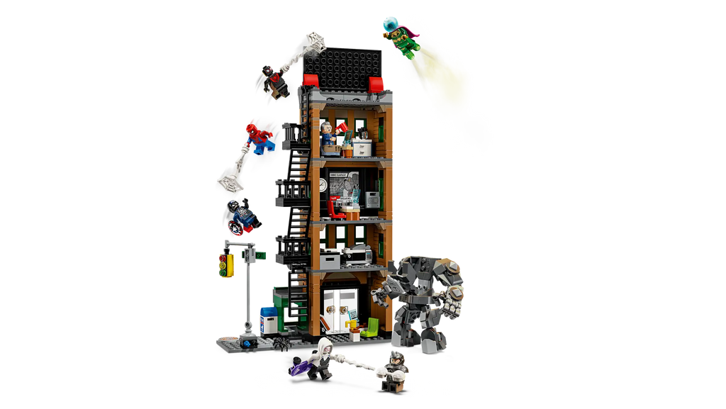 Compatible - Marvel - 76342 - Spider-Man vs Ray Mysterio The Daily Bugle - 781 Pieces