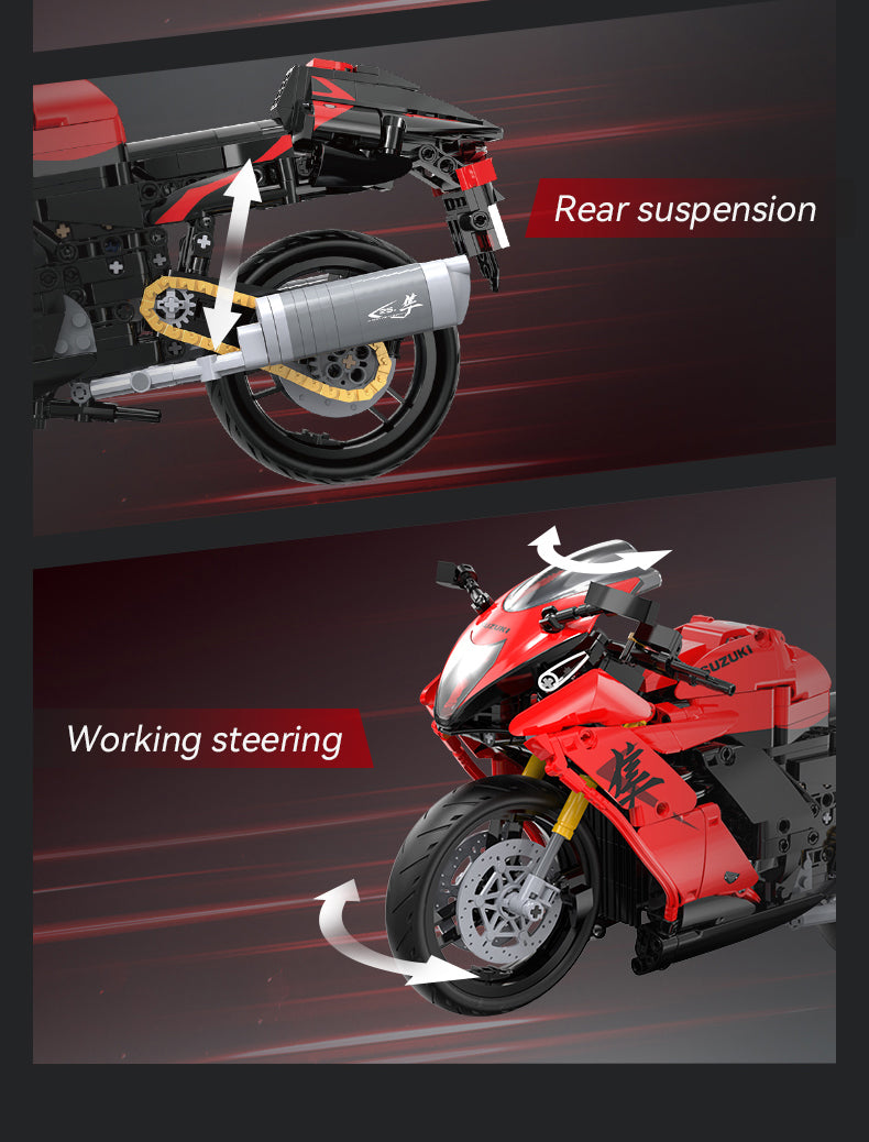 CaDA - C64051 - Suzuki Hayabusa - 1043 Pieces (Group Order Discount Not Applicable)