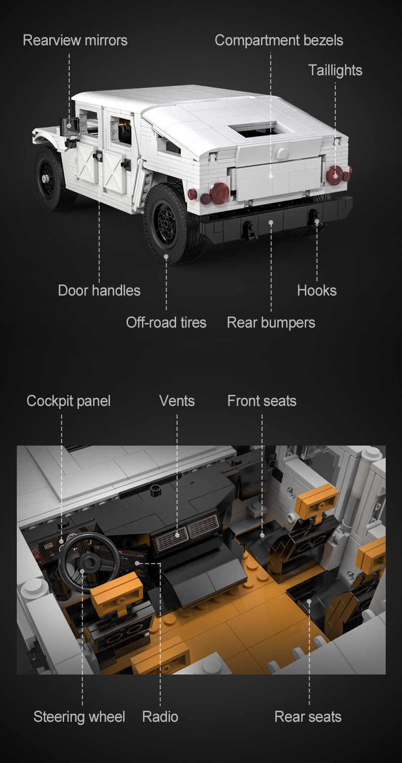 CaDA - C61027 - Humvee - 1380 Pieces