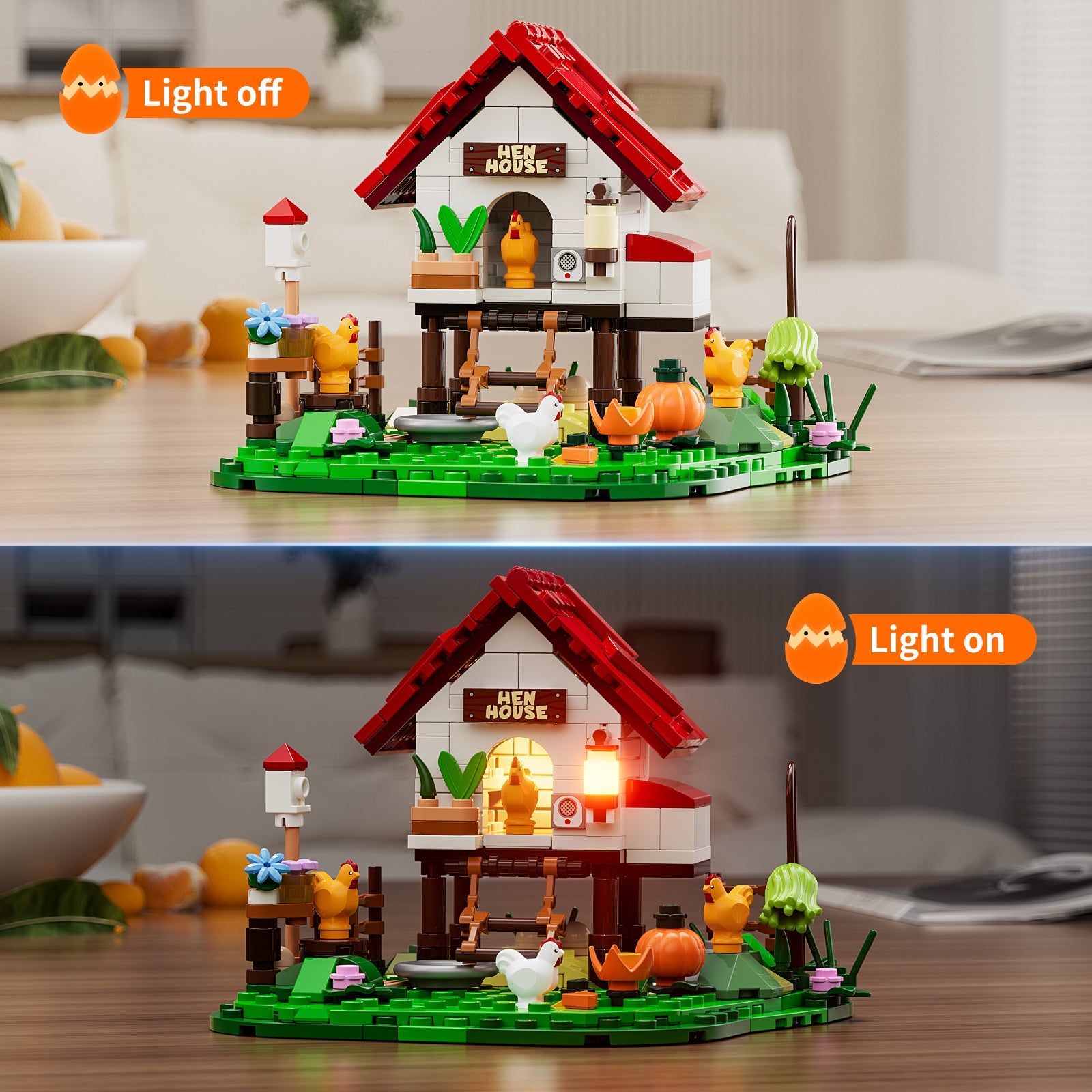 Funwhole/Lumibricks - F9034 - Farm Life - The Hen House - 323 Pieces