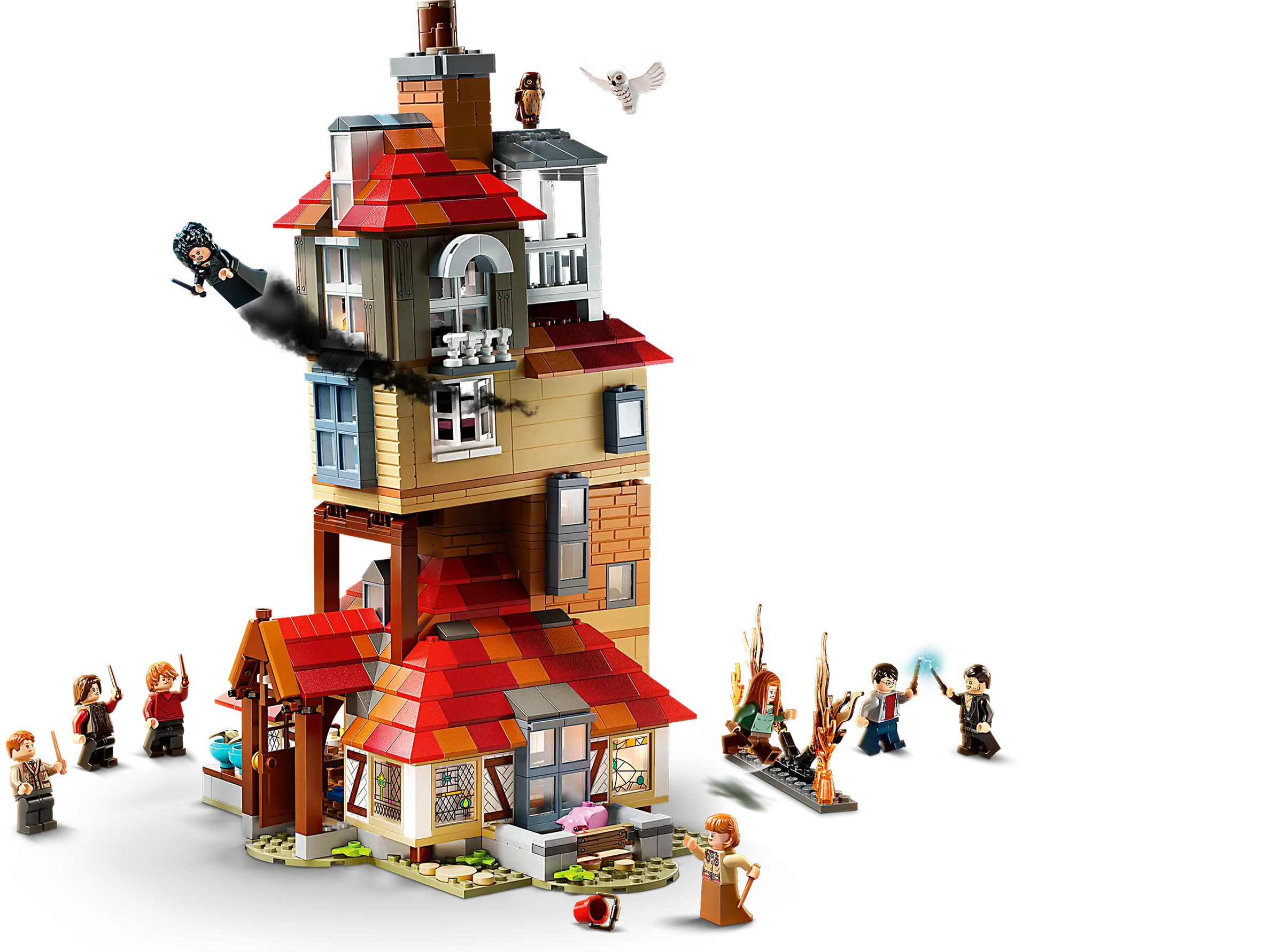Compatible - Harry Potter - 75980 - Attack on the Burrow - 1047 Pieces