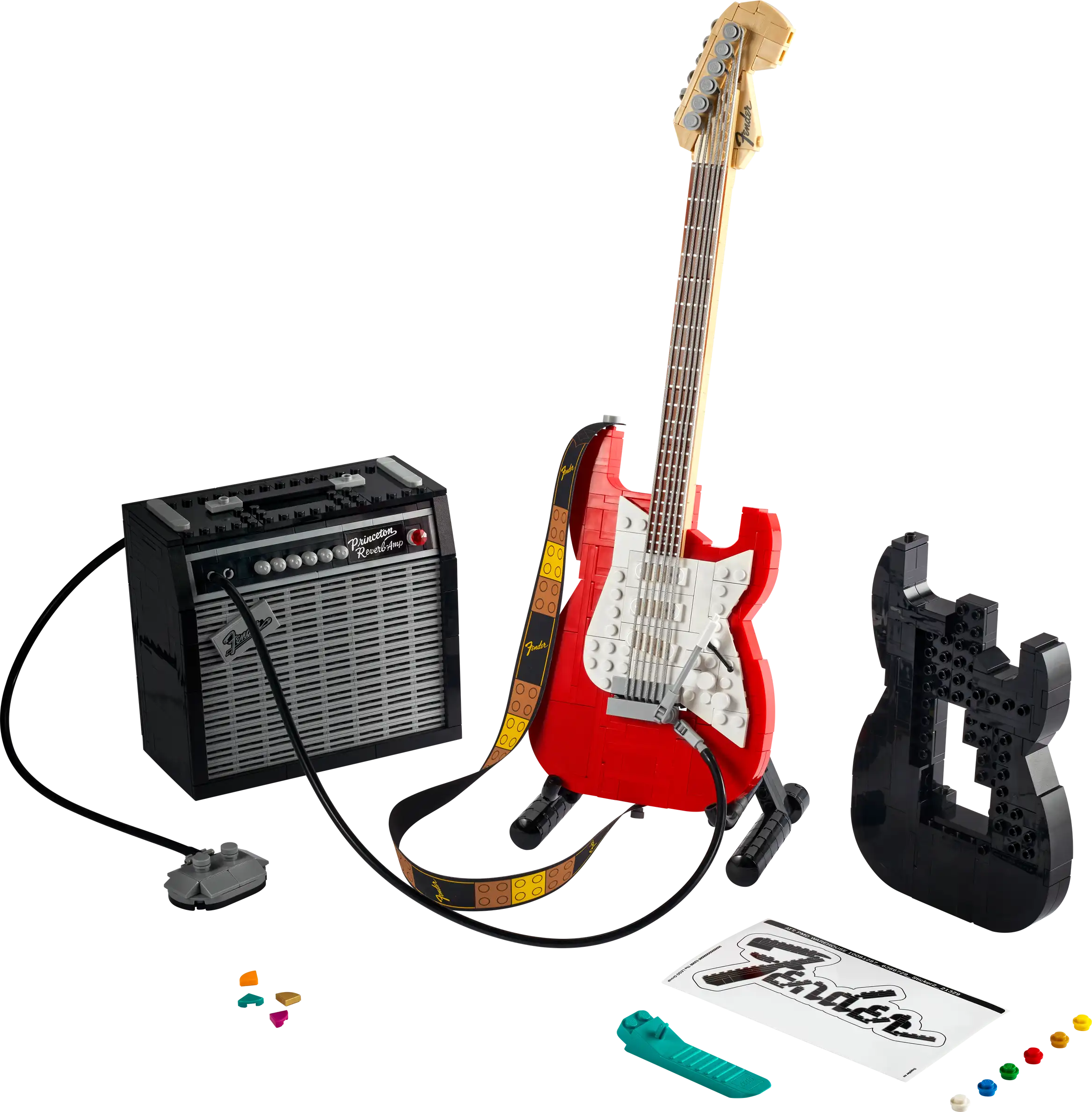 Compatible - IDEAS - 21329 - Fender Stratocaster - 1074 Pieces