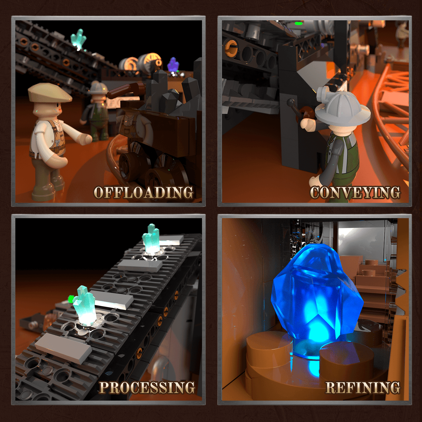 Funwhole/Lumibricks - F9101 - Iron Ore Factory - 3138 Pieces