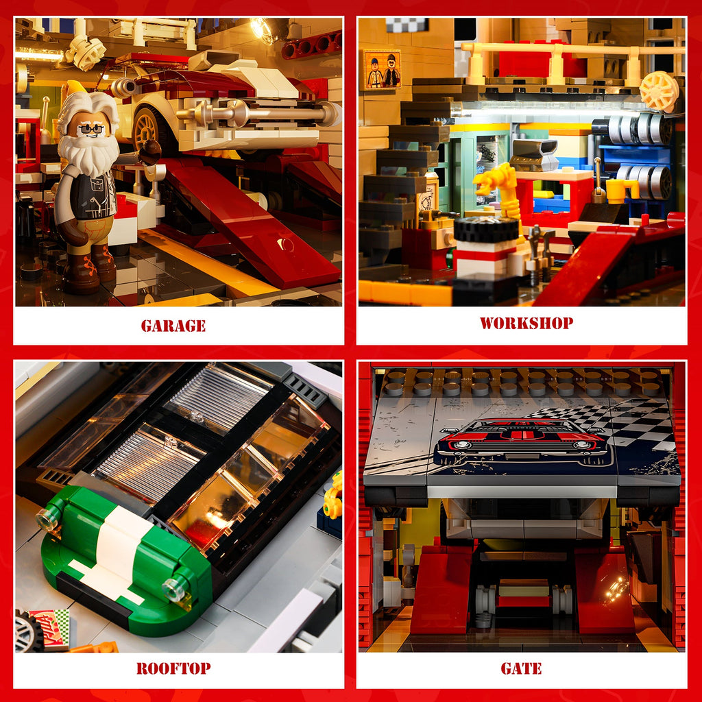 Funwhole/Lumibricks - L9088 - Street Mod Garage - 1935 Pieces