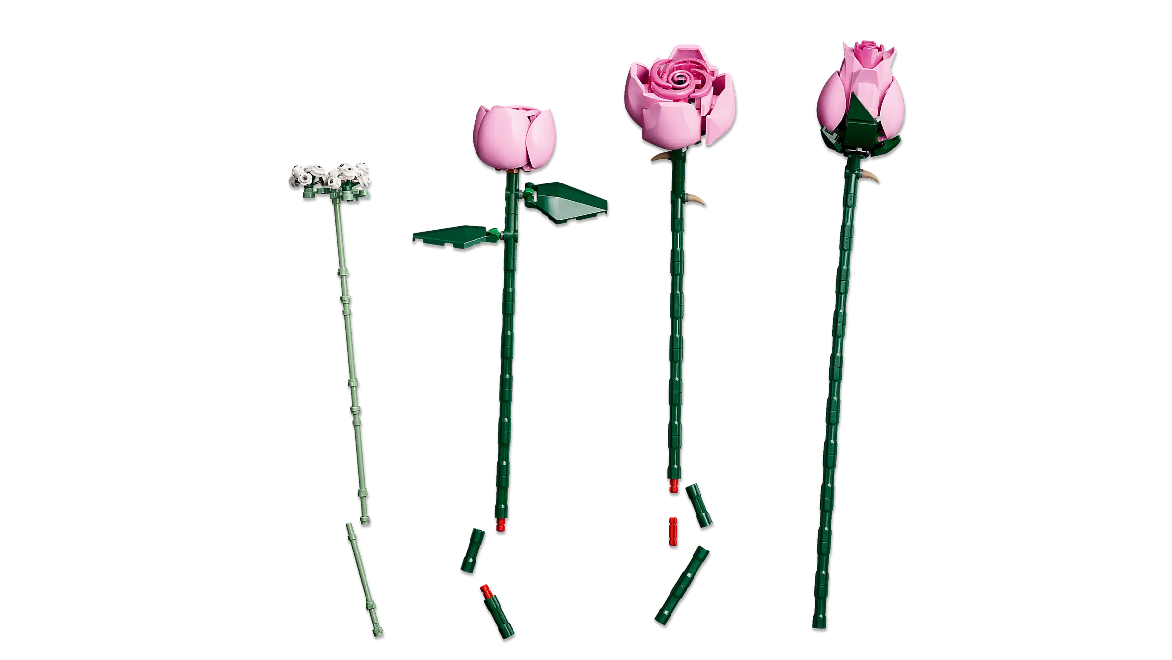 Compatible - Botanicals - 10374 - Bouquet of Pink Roses - 789 Pieces