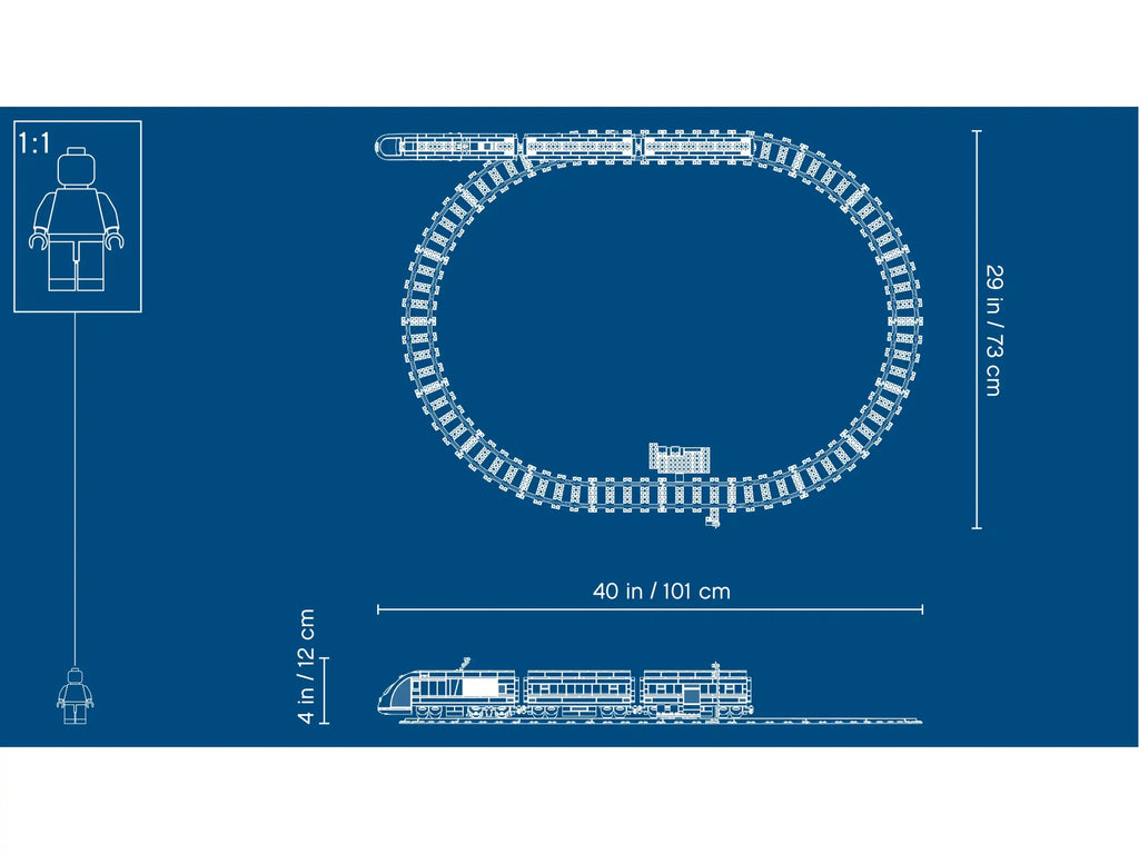 Compatible - City - 60197 - Passenger Train - 677 Pieces
