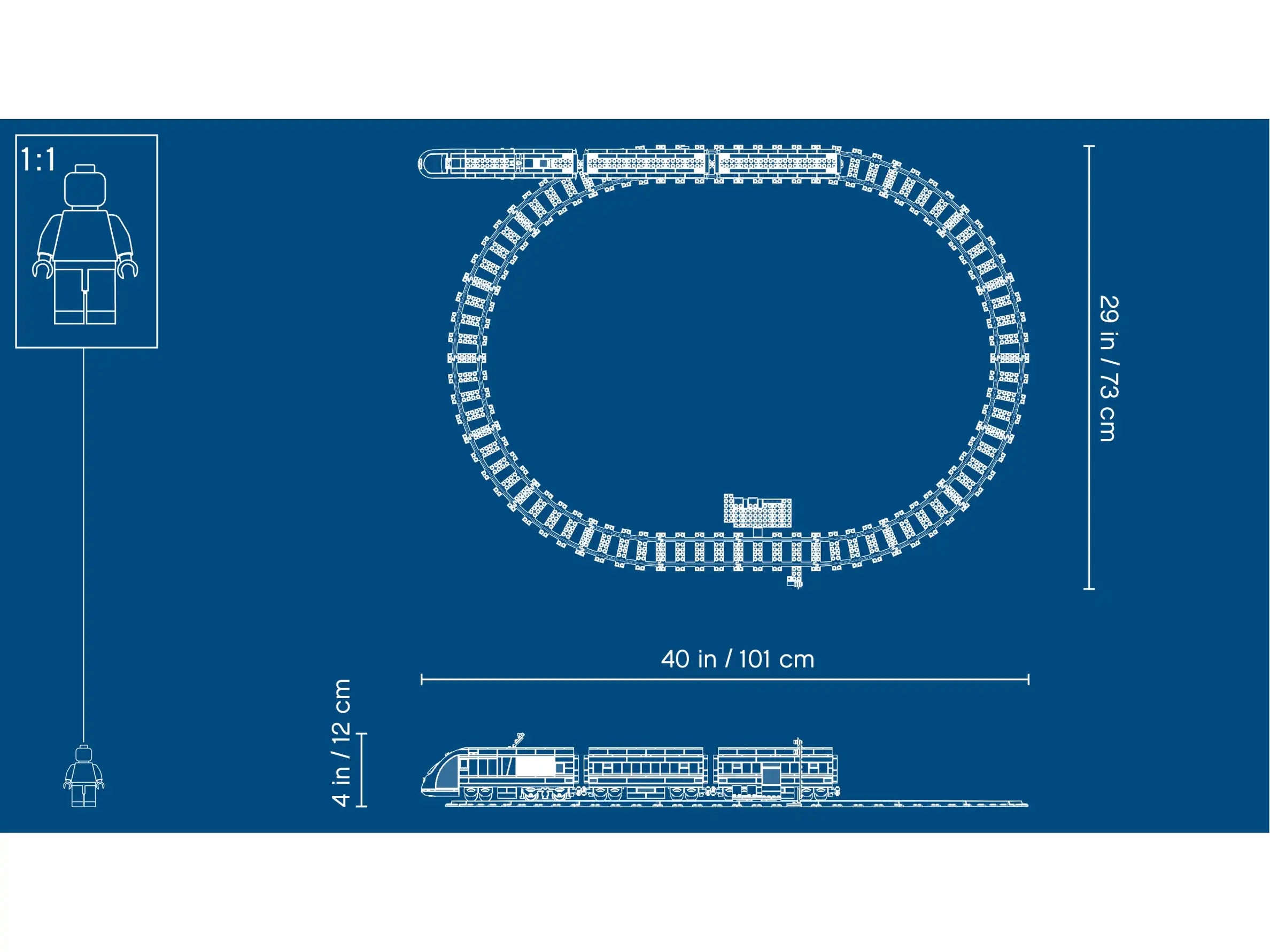 Compatible - City - 60197 - Passenger Train - 677 Pieces
