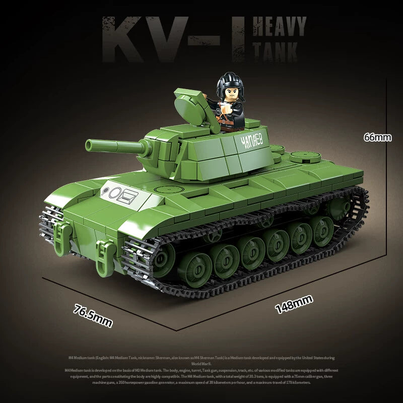 Quan Guan - 100271 - KV-1 Light Tank - 461 Pieces