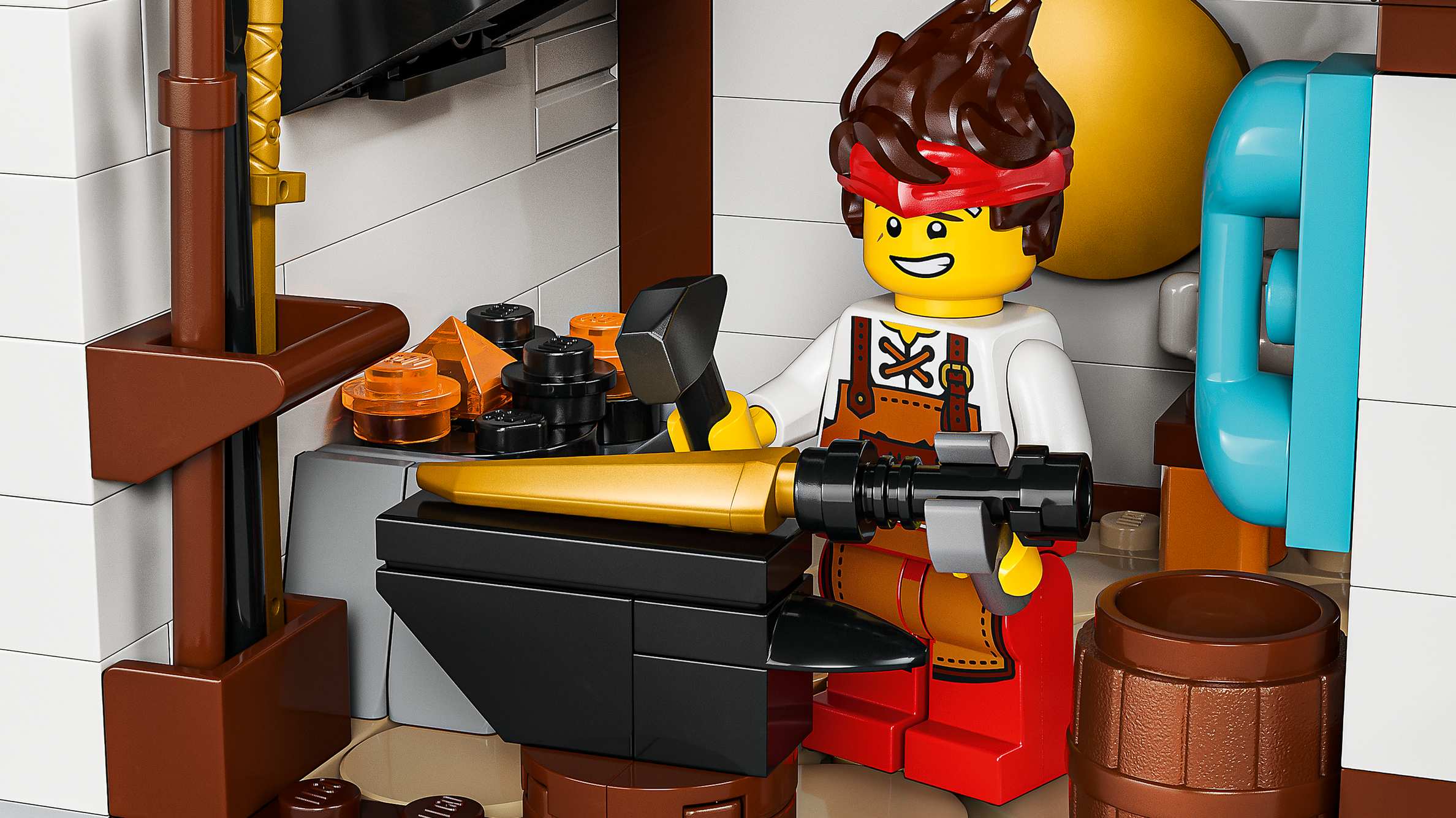 Compatible - Ninjago - 71858 - Four Weapons Blacksmith - 1259 Pieces