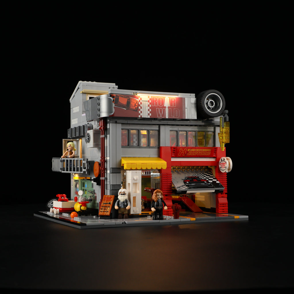 Funwhole/Lumibricks - L9088 - Street Mod Garage - 1935 Pieces