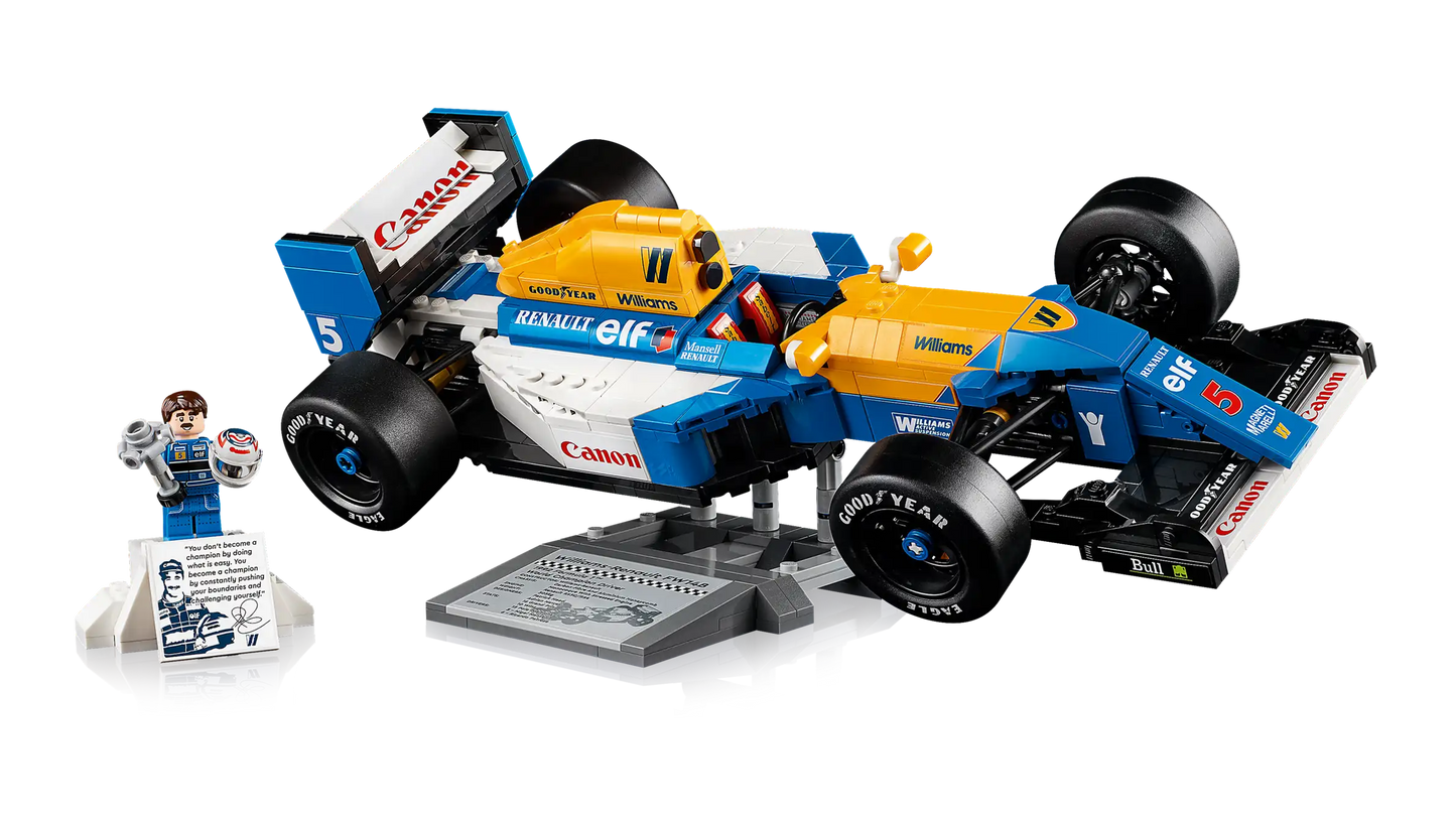 Compatible - 10353 - Icons - Williams Racing FW14B & Nigel Mansell - 799 Pieces