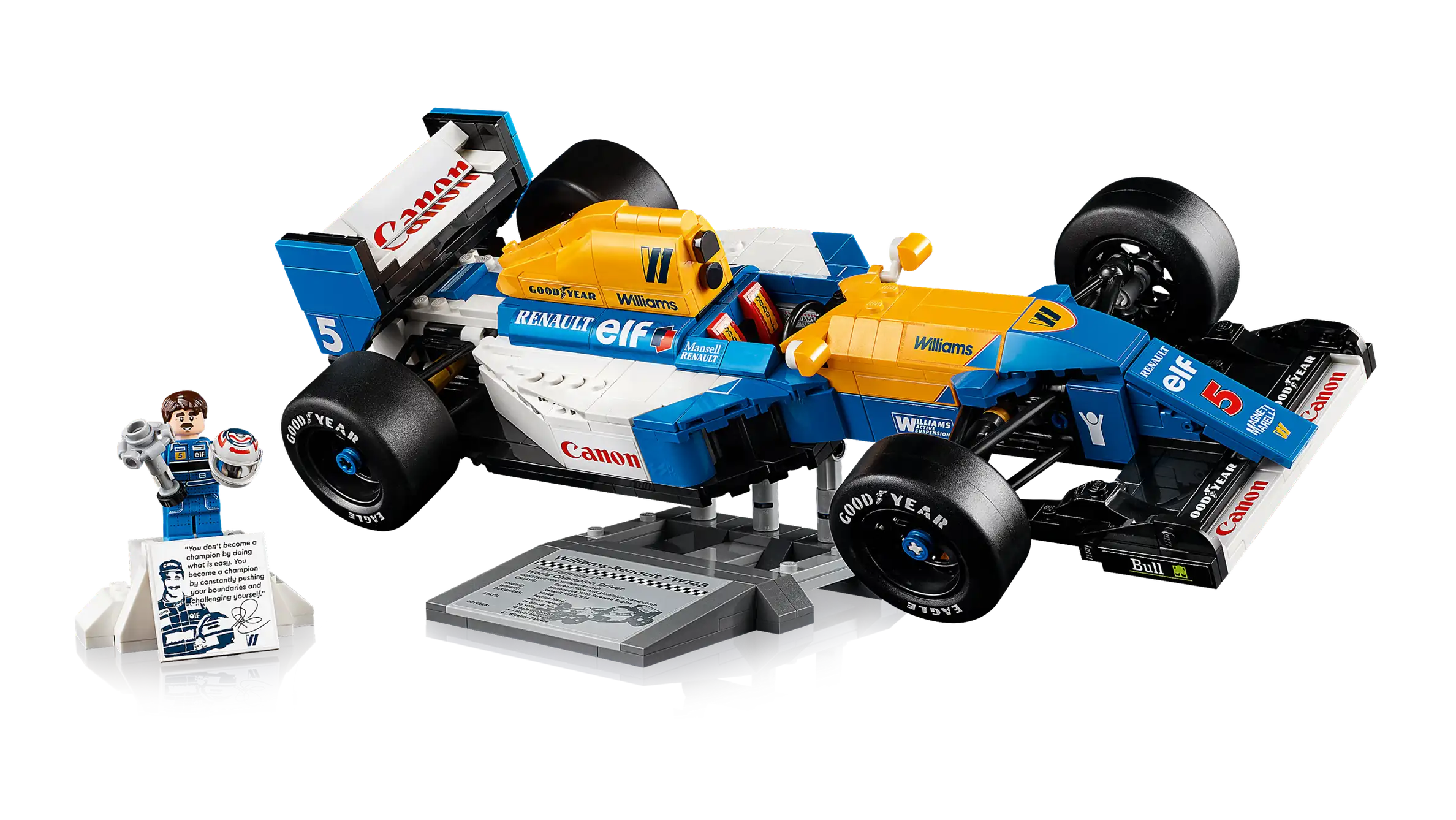 Compatible - Icons - 10353 - Williams Racing FW14B & Nigel Mansell - 799 Pieces