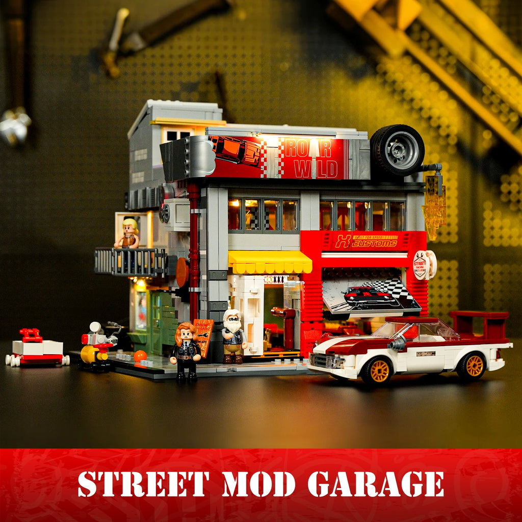 Funwhole/Lumibricks - L9088 - Street Mod Garage - 1935 Pieces