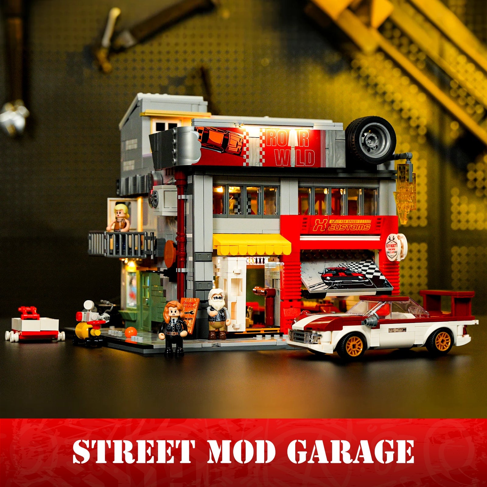 Lumibricks/Funwhole - L9088 - Street Mod Garage - 1935 Pieces