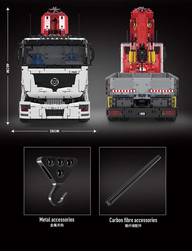 Mould King - 19002 - Pneumatic Crane Truck - 8832 Pieces