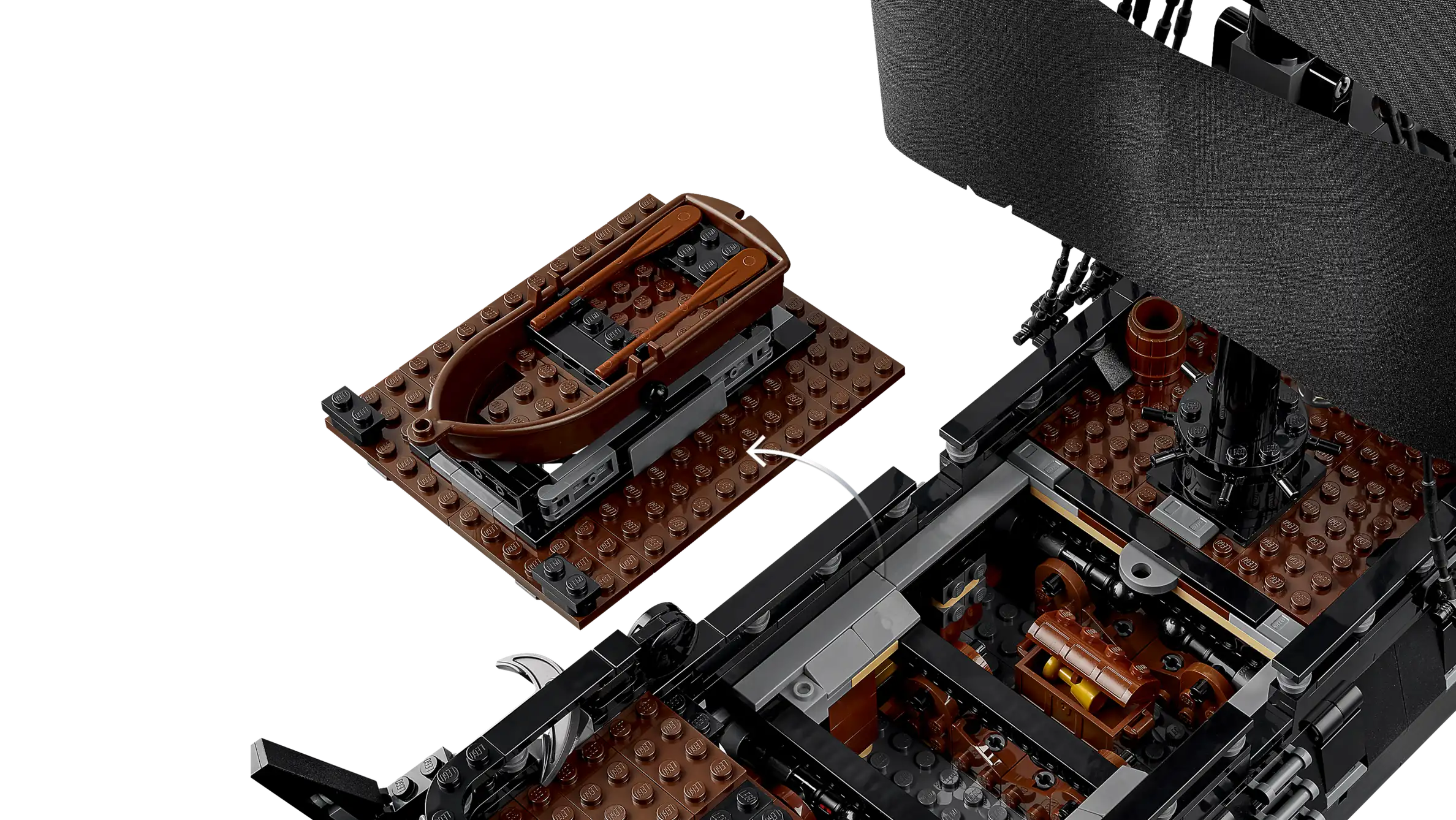 Compatible - Icons - 10365 - Pirates of the Caribbean - Jack Sparrow’s Pirate Ship - 2862 Pieces