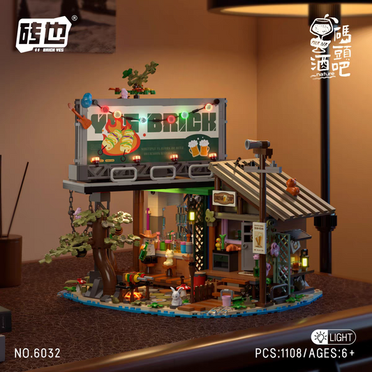 Yes Brick - 6032 - Forest Cabin - Pier Bar - 1108 Pieces