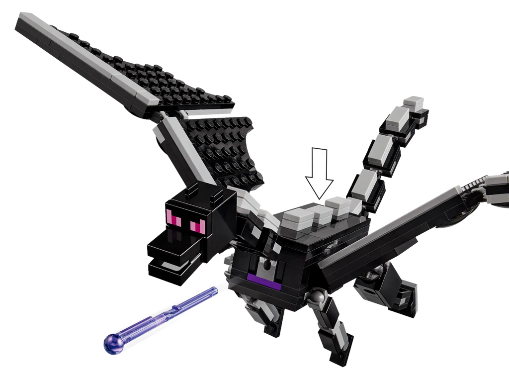 Compatible - Minecraft - 21264 - Ender Dragon and End Ship - 657 Pieces
