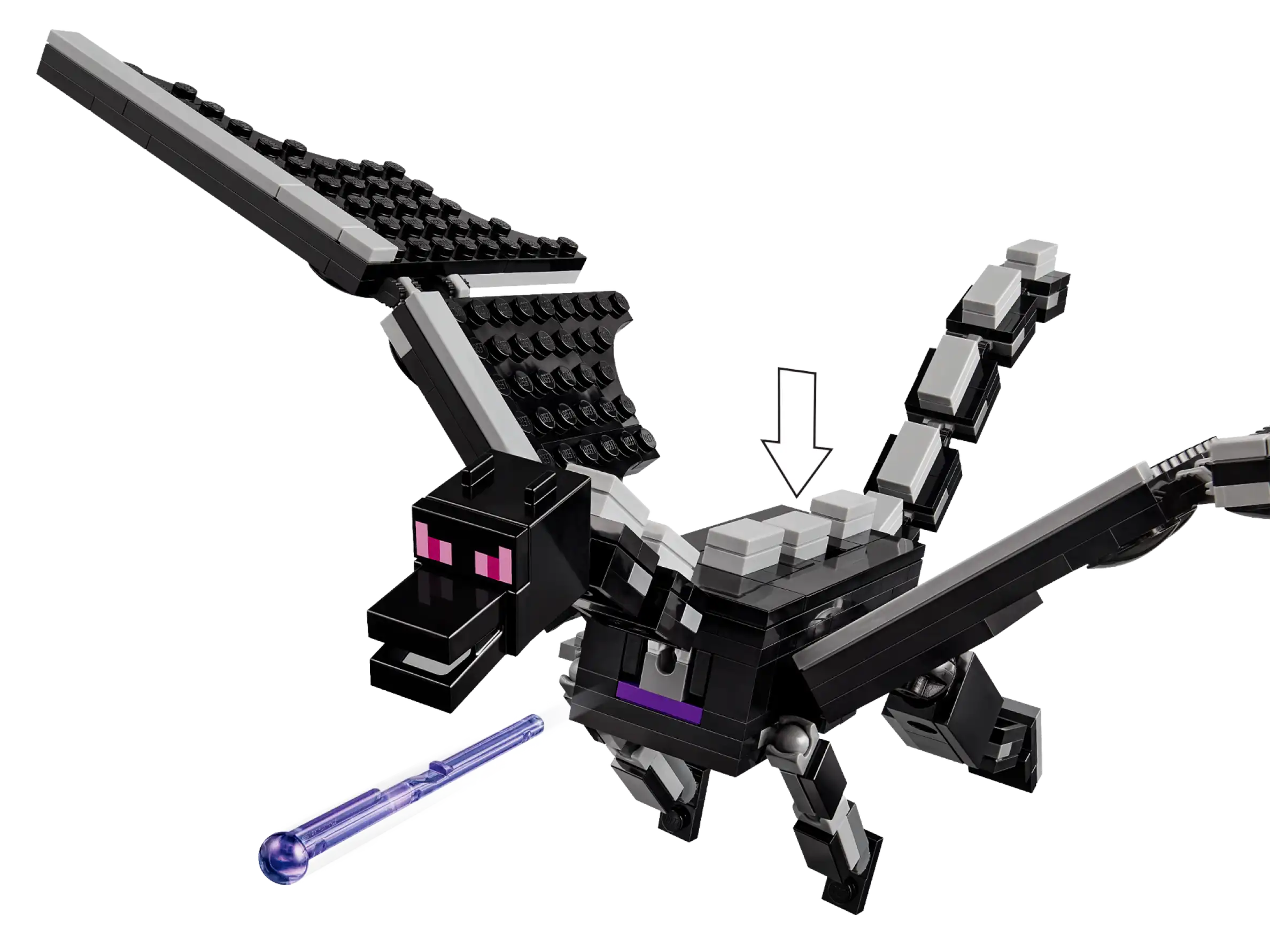Compatible - Minecraft - 21264 - Ender Dragon and End Ship - 657 Pieces
