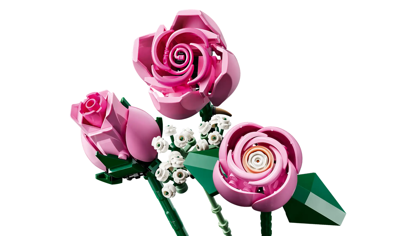 Compatible - 10374 - Botanicals - Bouquet of Pink Roses - 789 Pieces