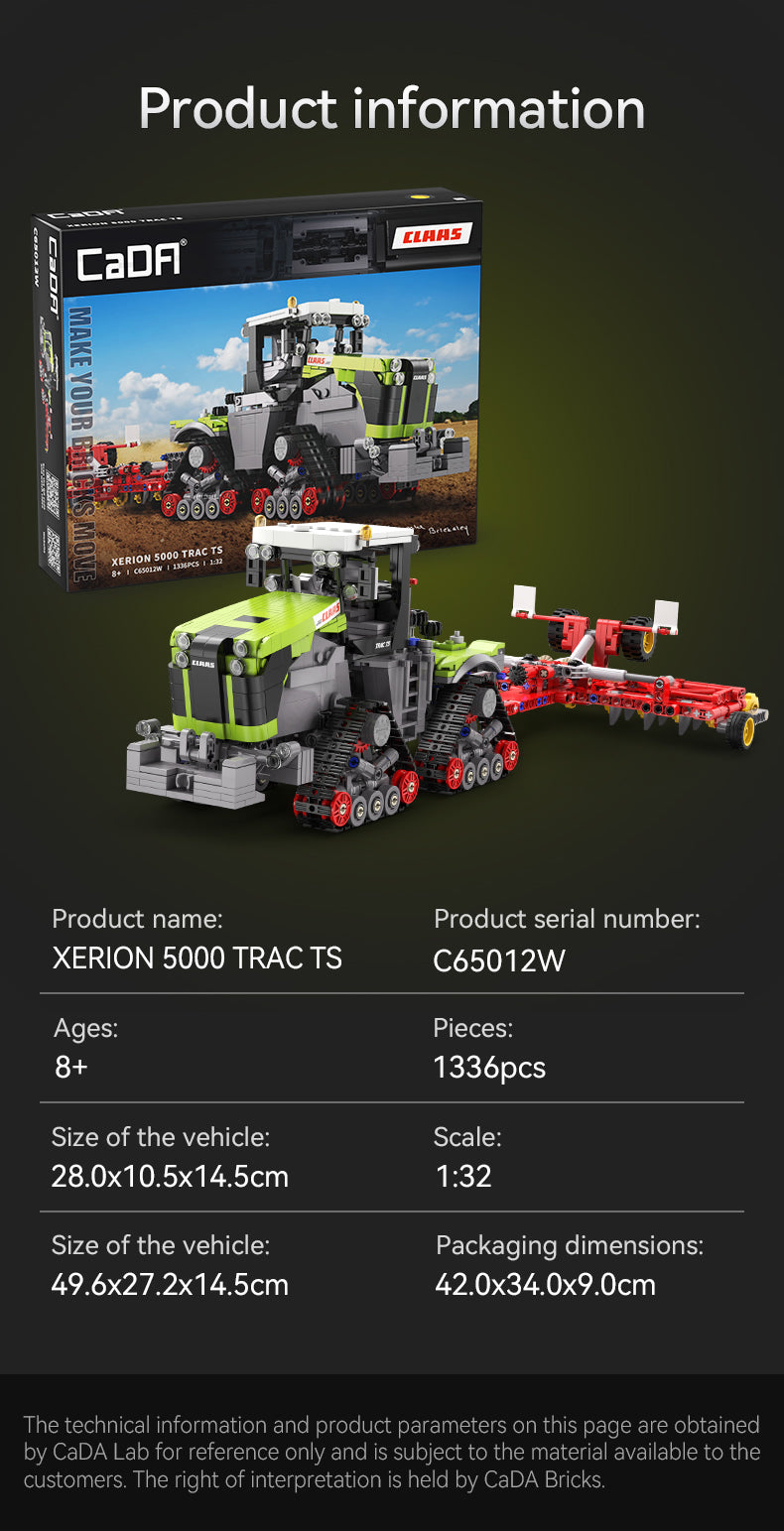 CADA - C65012 - Master Series - Claas Xerion 5000 Trac TS - 1336 Pieces