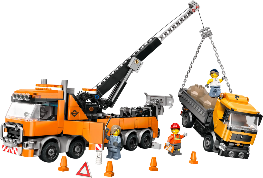 Compatible - City - 60467 - Heavy Duty Recovery Tow Truck with Crane - 793 Pieces