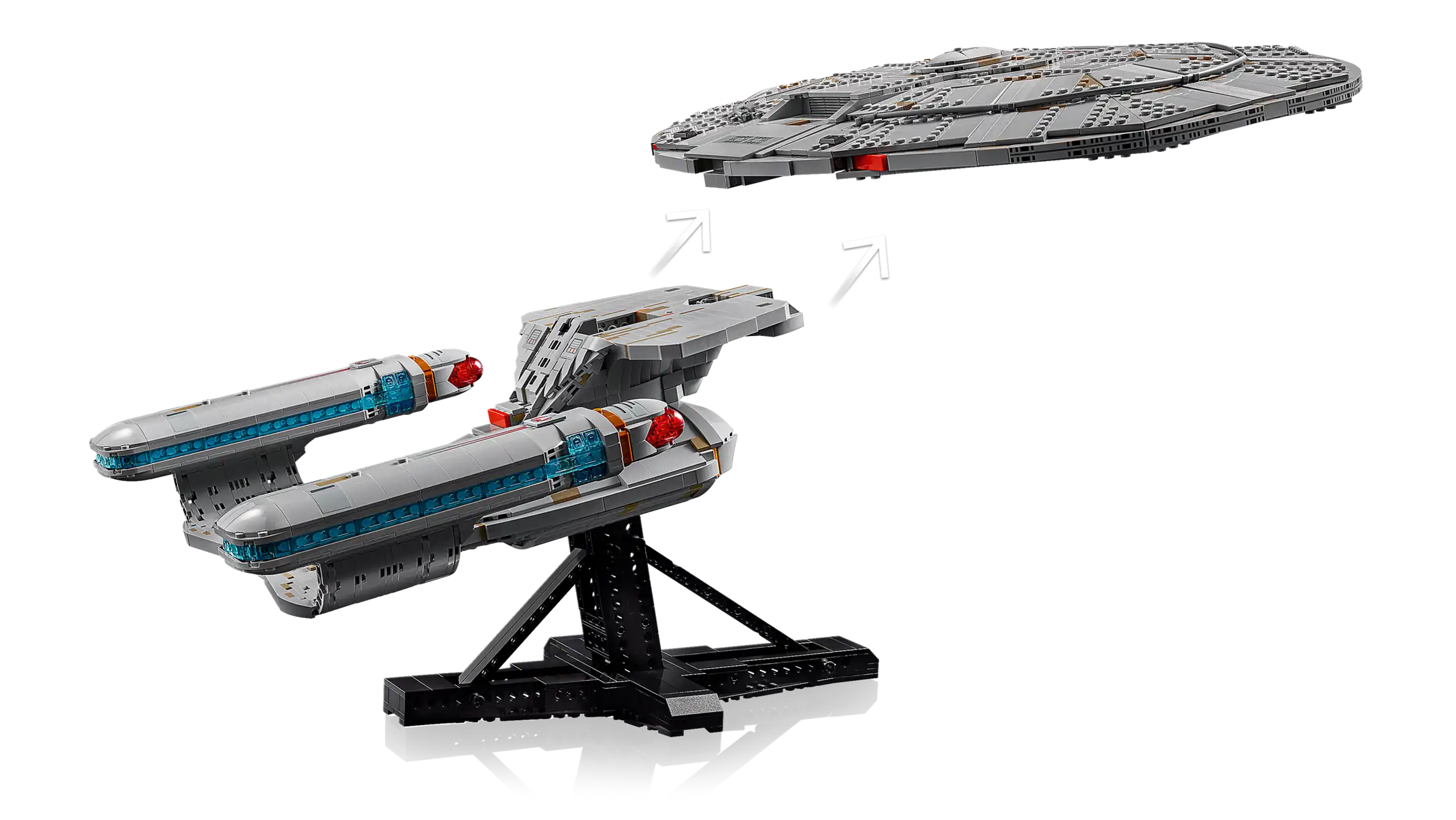 Compatible - Icons - 10356 - Star Trek USS Enterprise NCC-1701-DT - 3600 Pieces