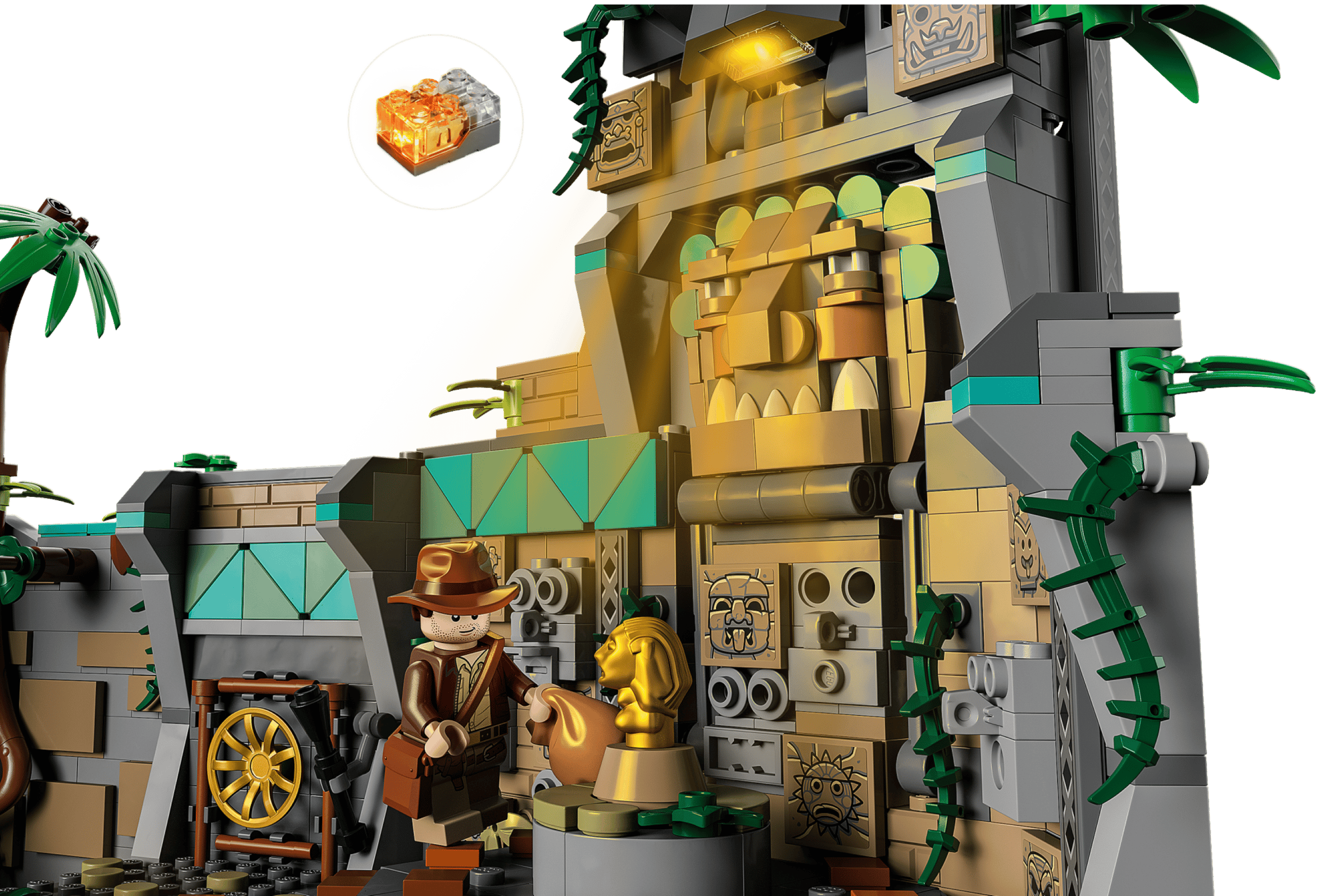 Compatible - Indiana Jones - 77015 - Temple Of The Golden Idol - 1545 Pieces