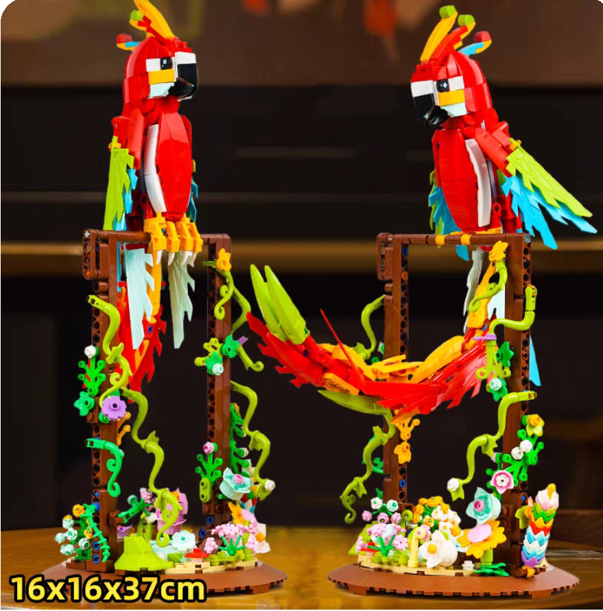 DK - DK6015 - Macaw Parrot And Diorama - 676 Pieces