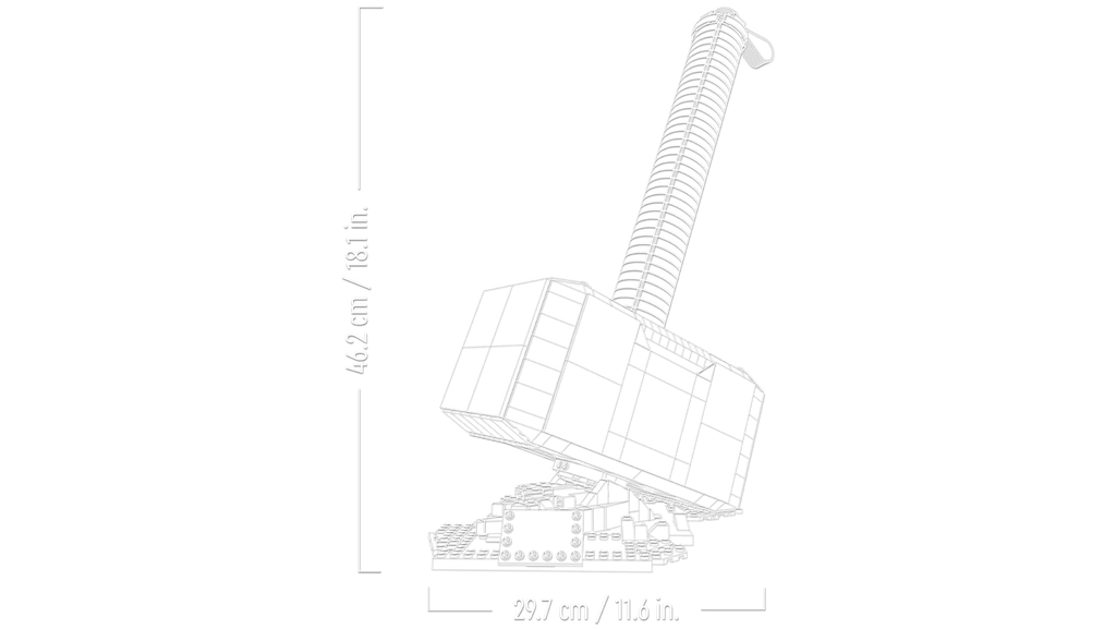 Compatible - Marvel - 76209 - The Avengers - Thor's Hammer - 979 Pieces